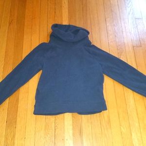 Old Navy fleece turtleneck. Gray
